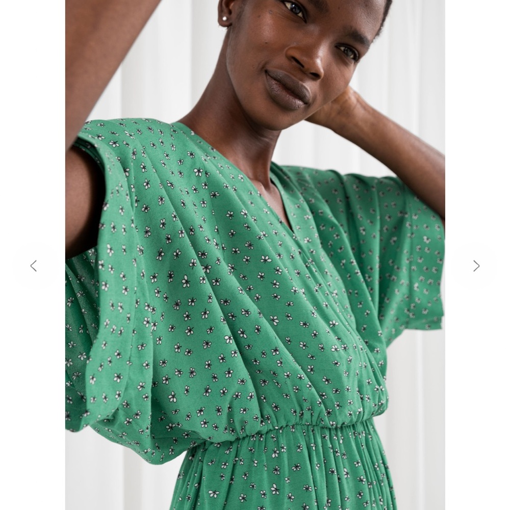 & Other Stories floral print kaftan dress